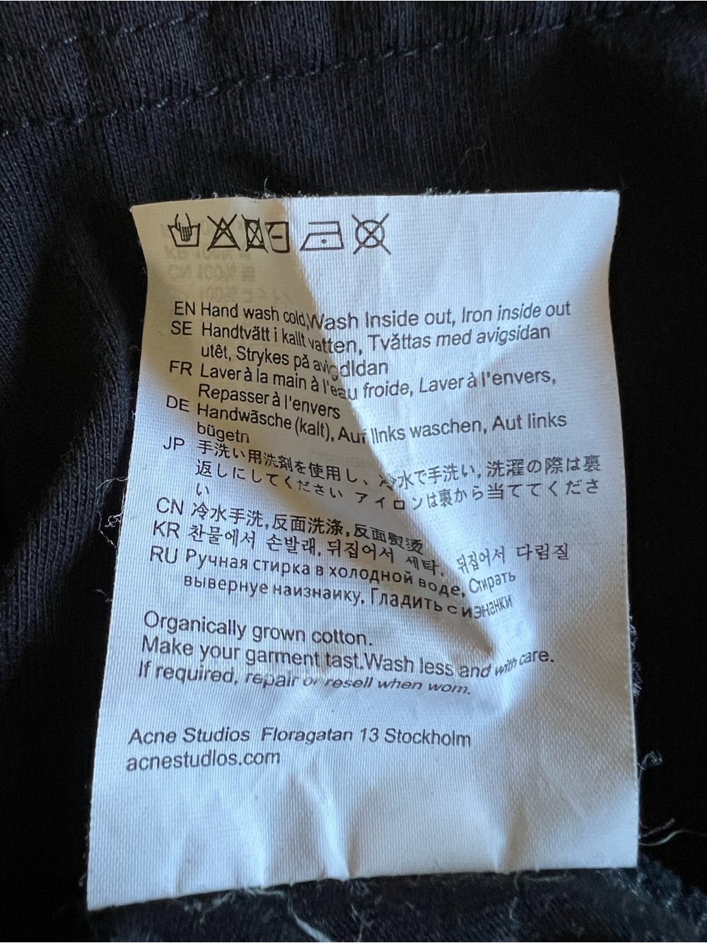 ACNE STUDIOS Stockholm $190 Iridescent Metallic Face Logo Designer XL Shirt Luxe - Picture 8 of 9